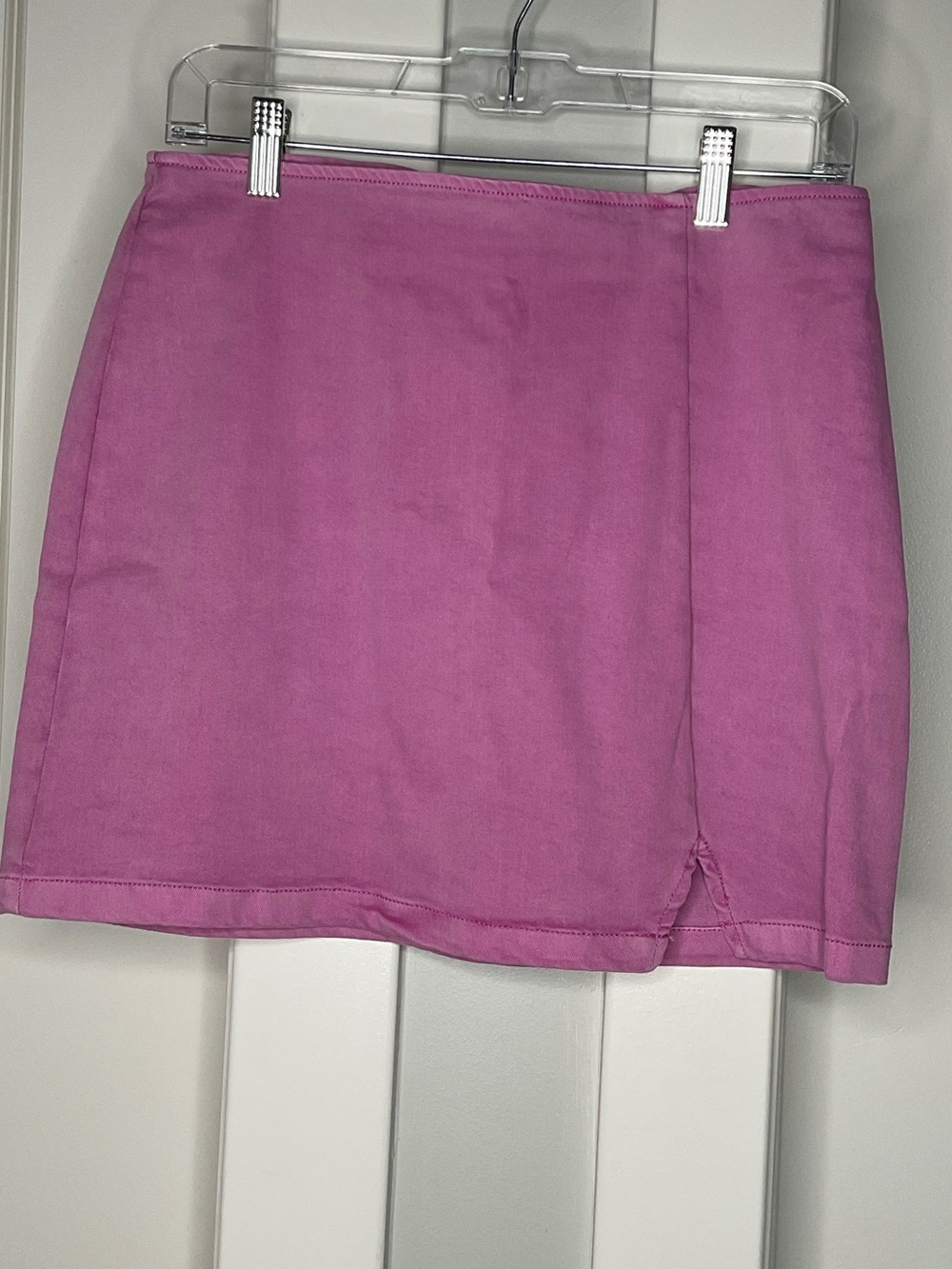 wild fable Bright Pink Mini Skirt with Front Notch